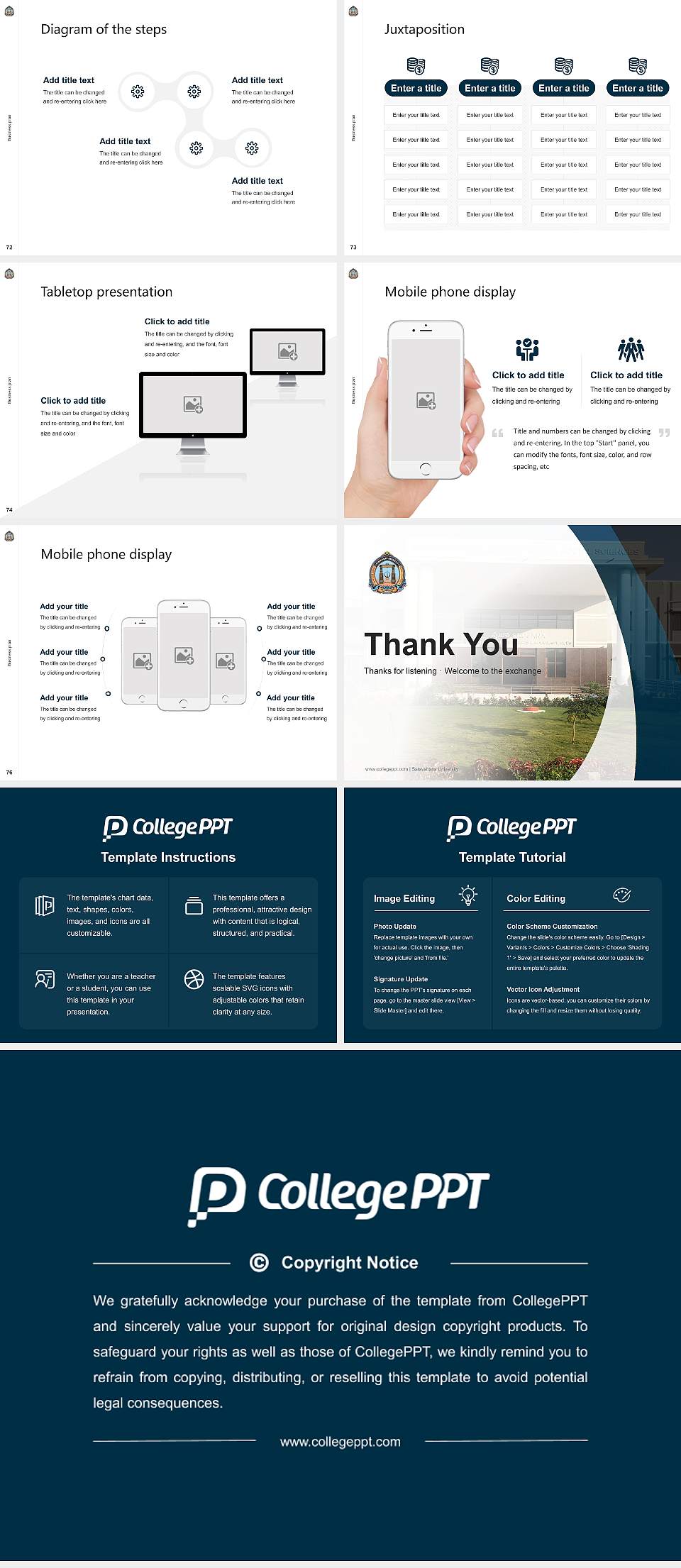 Satavahana University Competition/Entrepreneurship Contest PPT Template4:3 ratio PPT effect preview image9