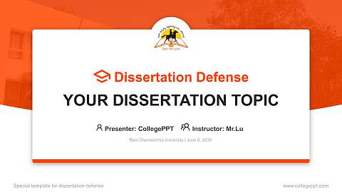 Rani Channamma University Graduation Thesis Defense PPT Template
