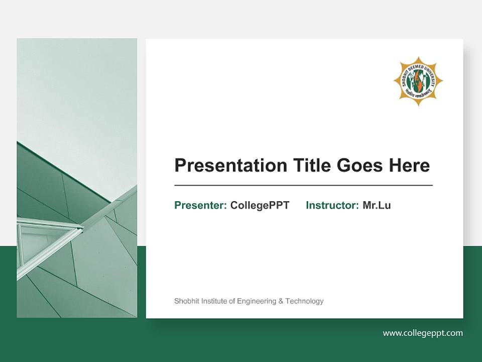 Shobhit Institute of Engineering & Technology General PPT Template4:3 ratio PPT effect preview image6