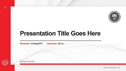 Sandip University Thesis Proposal/Graduation Defense PPT Template
