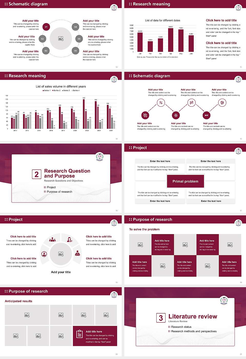 Sathyabama Institute of Science and Technology Graduation Thesis Defense PPT Template16:9 ratio PPT effect preview image3