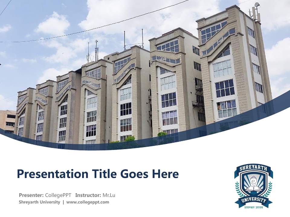Shreyarth University Course/Courseware Creation PPT Template4:3 ratio PPT effect preview image5