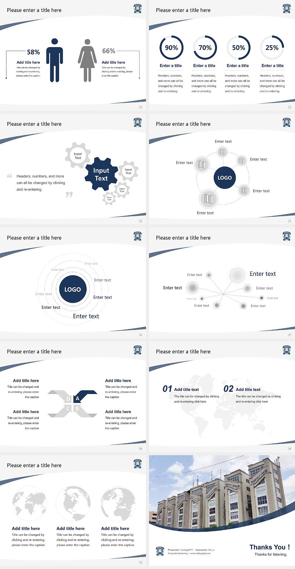Shreyarth University Course/Courseware Creation PPT Template4:3 ratio PPT effect preview image4