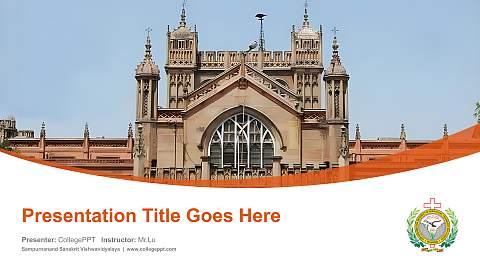 Sampurnanand Sanskrit Vishwavidyalaya Course/Courseware Creation PPT Template
