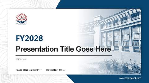 RIMT University Academic Presentation/Research Findings Report PPT Template
