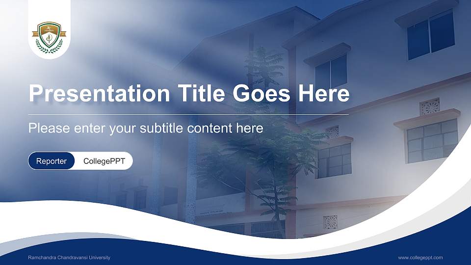 Ramchandra Chandravansi University Lecture Sharing and Networking Event PPT Template16:9 ratio PPT effect preview image