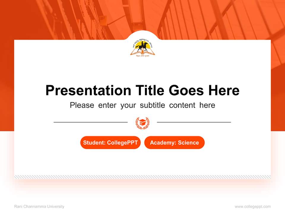 Rani Channamma University National Scholarship Defense PPT Template4:3 ratio PPT effect preview image4
