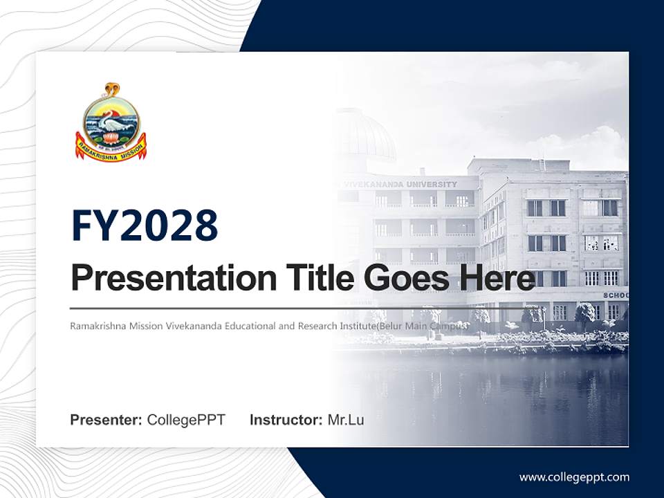 Ramakrishna Mission Vivekananda Educational and Research Institute(Belur Main Campus) Academic Presentation/Research Findings Report PPT Template4:3 ratio PPT effect preview image5