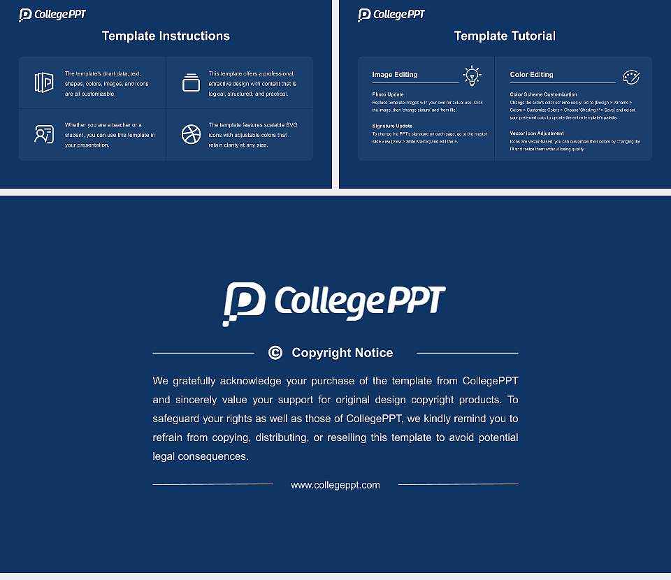 Sangai International University Course/Courseware Creation PPT Template16:9 ratio PPT effect preview image5