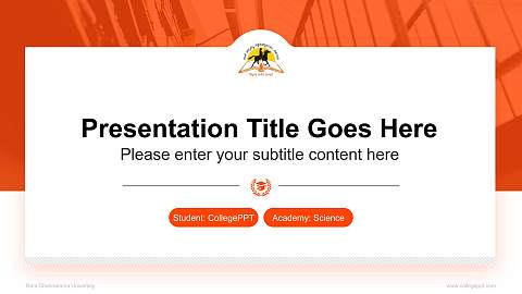 Rani Channamma University National Scholarship Defense PPT Template