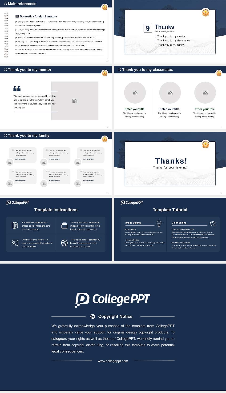 Shree Somnath Sanskrit University Graduation Thesis Defense PPT Template16:9 ratio PPT effect preview image7