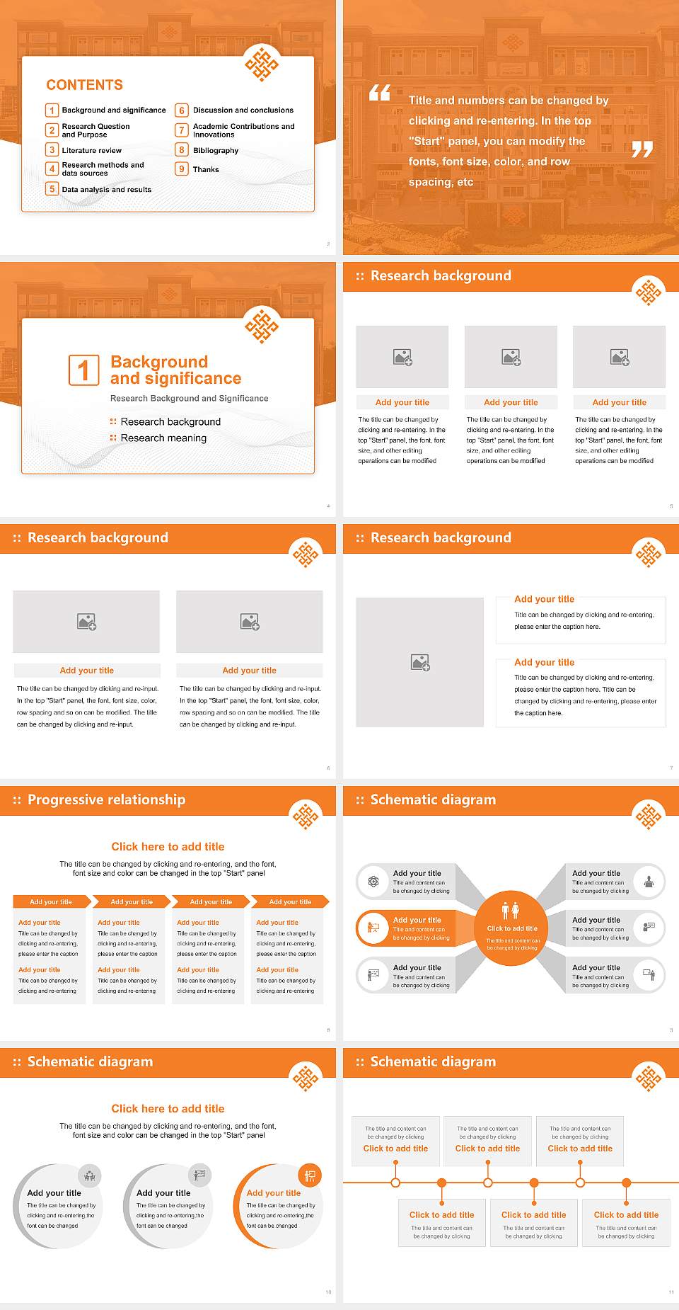 Reva University Graduation Thesis Defense PPT Template4:3 ratio PPT effect preview image2