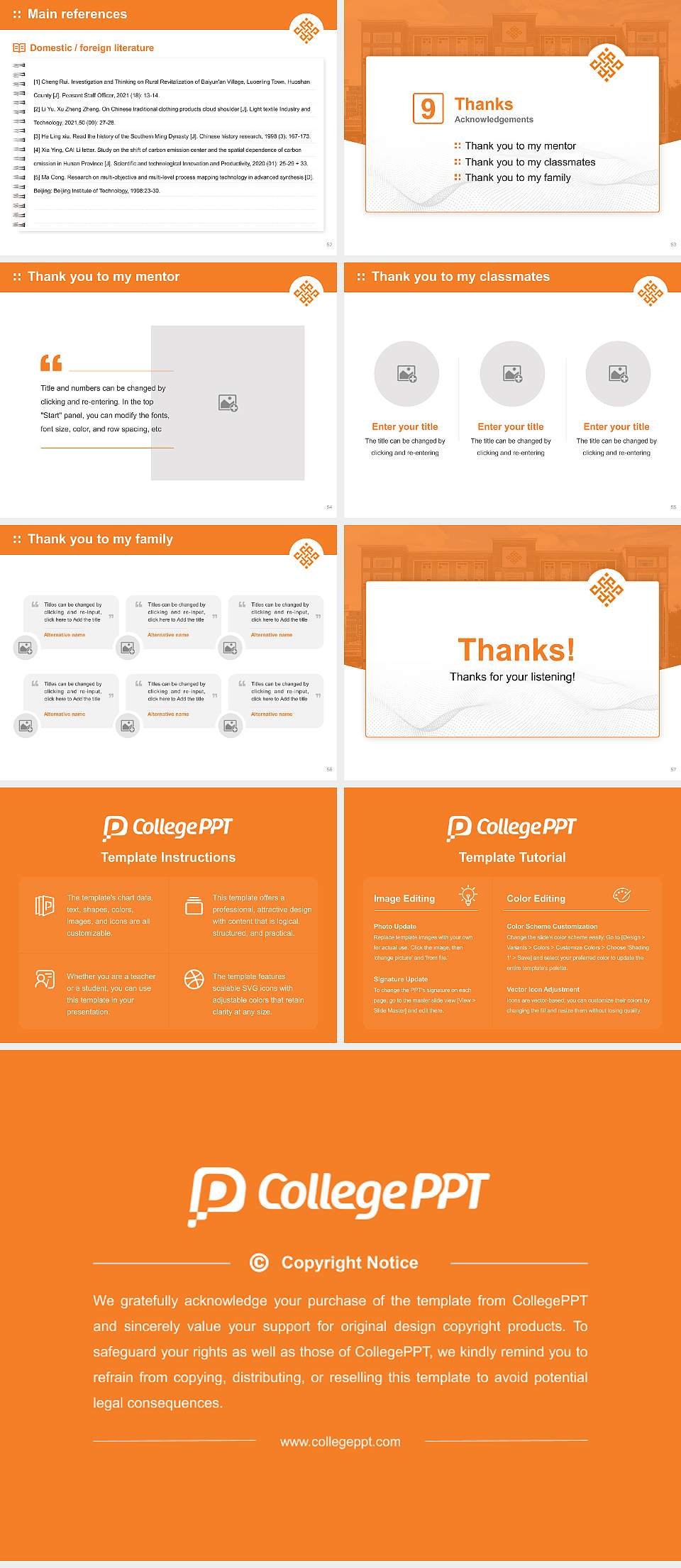 Reva University Graduation Thesis Defense PPT Template4:3 ratio PPT effect preview image7