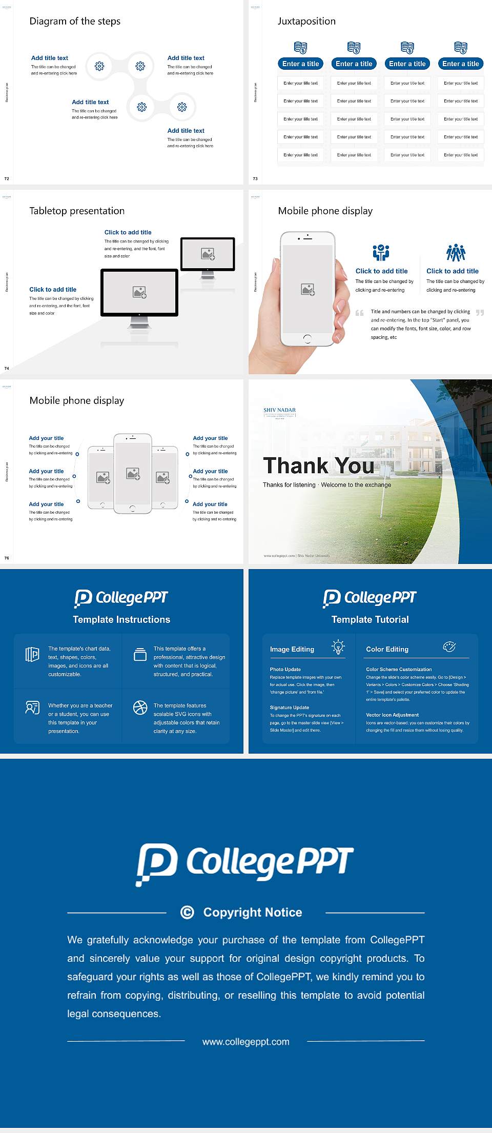 Shiv Nadar University Competition/Entrepreneurship Contest PPT Template4:3 ratio PPT effect preview image9