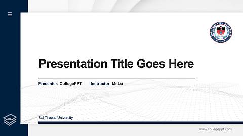 Sai Tirupati University Thesis Proposal/Graduation Defense PPT Template