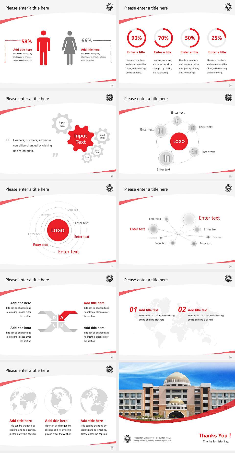 Sandip University, Sijoul Course/Courseware Creation PPT Template4:3 ratio PPT effect preview image4