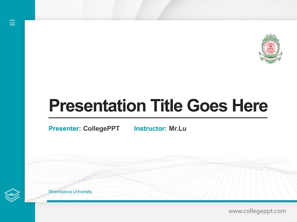 Sharnbasva University Thesis Proposal/Graduation Defense PPT Template4:3 ratio PPT effect preview image5