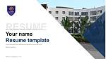 拉玛大学简历PPT模板