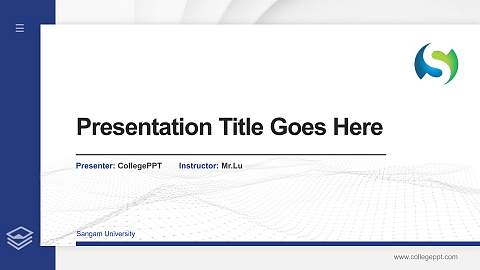Sangam University Thesis Proposal/Graduation Defense PPT Template