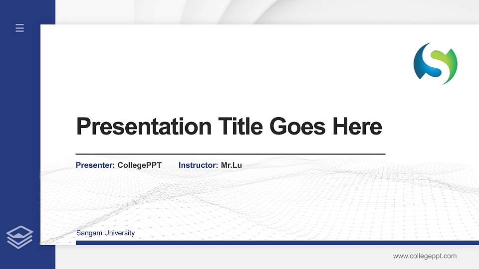 Sangam University Thesis Proposal/Graduation Defense PPT Template16:9 ratio PPT effect preview image