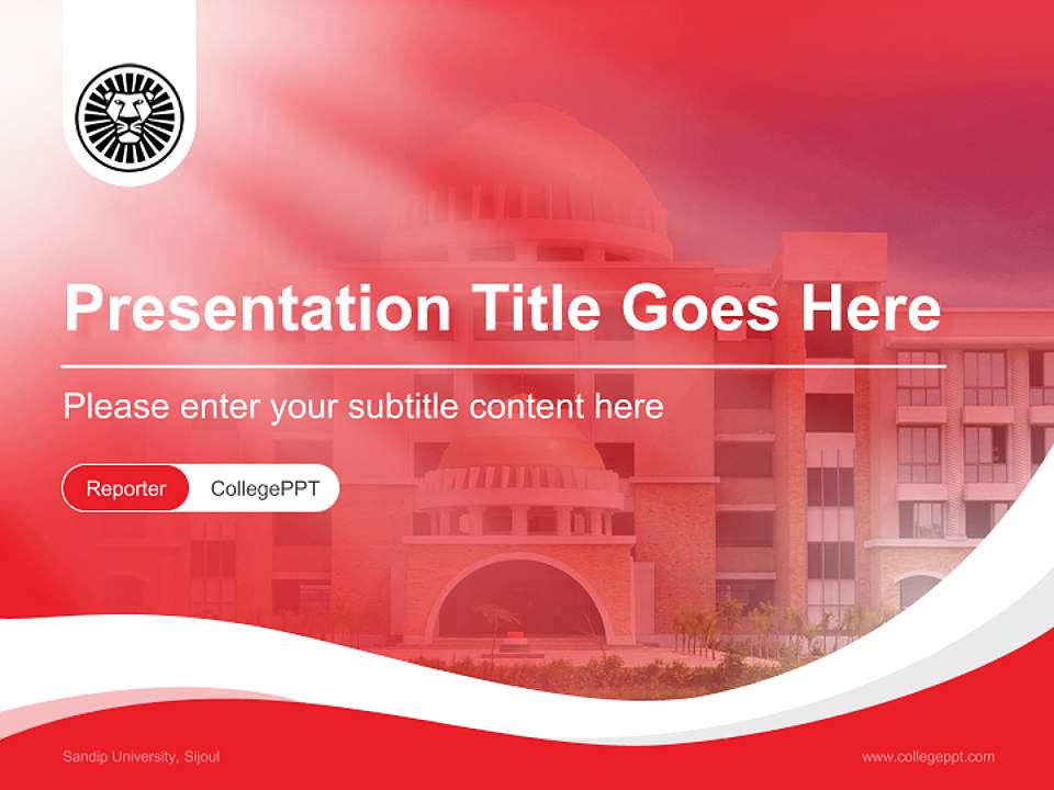 Sandip University, Sijoul Lecture Sharing and Networking Event PPT Template4:3 ratio PPT effect preview image4