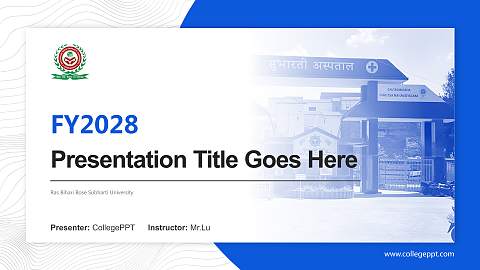 Ras Bihari Bose Subharti University Academic Presentation/Research Findings Report PPT Template