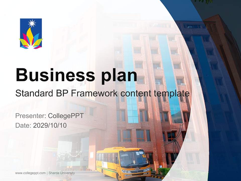Sharda University Competition/Entrepreneurship Contest PPT Template4:3 ratio PPT effect preview image9