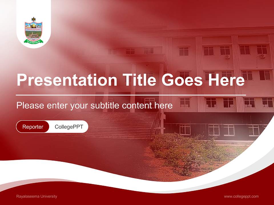 Rayalaseema University Lecture Sharing and Networking Event PPT Template4:3 ratio PPT effect preview image4