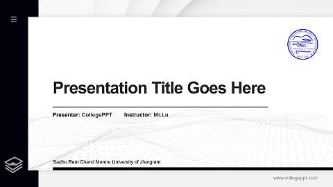 Sadhu Ram Chand Murmu University of Jhargram Thesis Proposal/Graduation Defense PPT Template