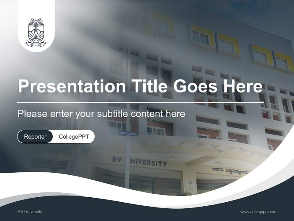 RV University Lecture Sharing and Networking Event PPT Template4:3 ratio PPT effect preview image4