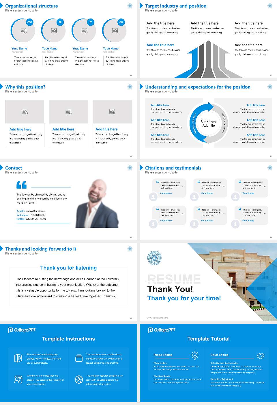 Sant Longowal Institute of Engineering and Technology Resume PPT Template16:9 ratio PPT effect preview image4