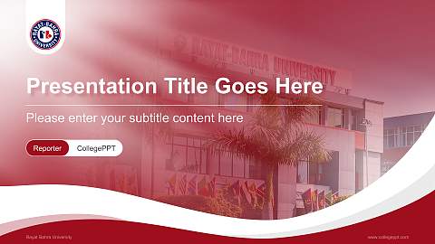 Rayat Bahra University Lecture Sharing and Networking Event PPT Template