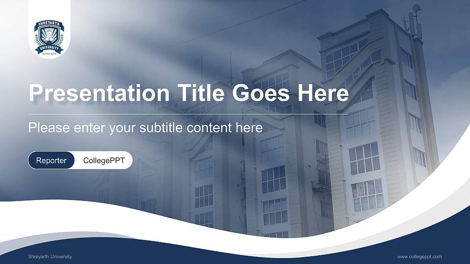 Shreyarth University Lecture Sharing and Networking Event PPT Template16:9 ratio PPT effect preview image