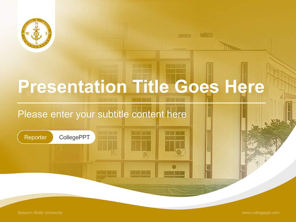 Seacom Skills University Lecture Sharing and Networking Event PPT Template4:3 ratio PPT effect preview image4