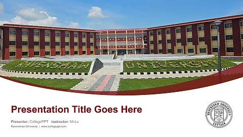 Ravenshaw University Course/Courseware Creation PPT Template
