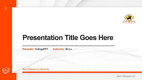 Rani Channamma University Thesis Proposal/Graduation Defense PPT Template