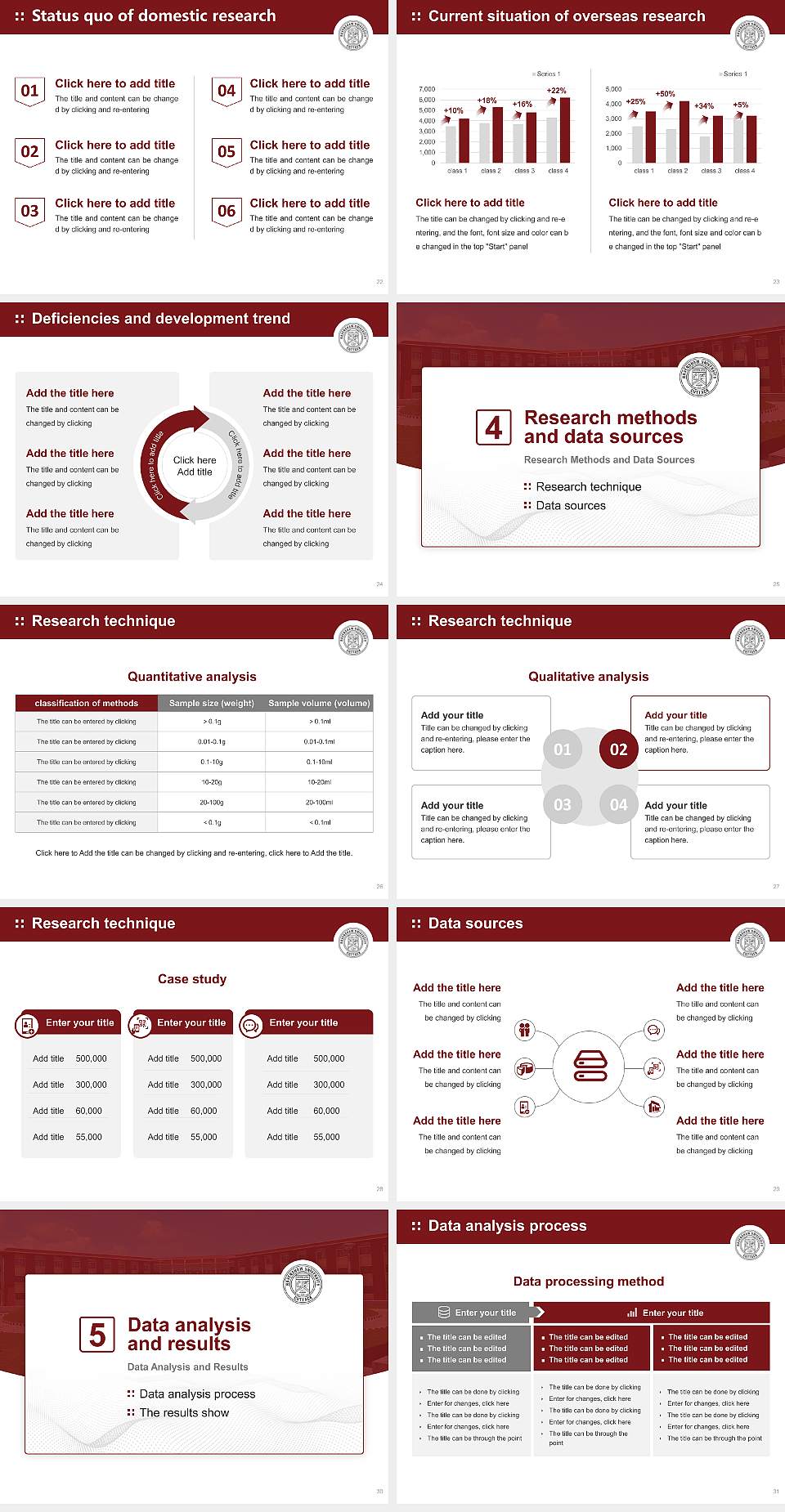 Ravenshaw University Graduation Thesis Defense PPT Template4:3 ratio PPT effect preview image4