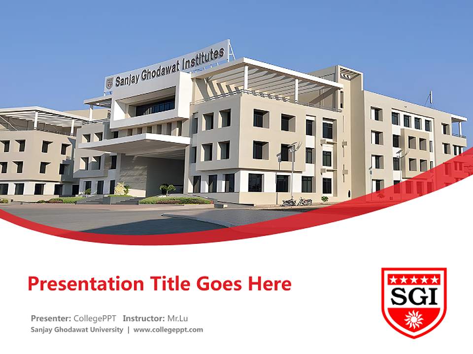 Sanjay Ghodawat University Course/Courseware Creation PPT Template4:3 ratio PPT effect preview image5