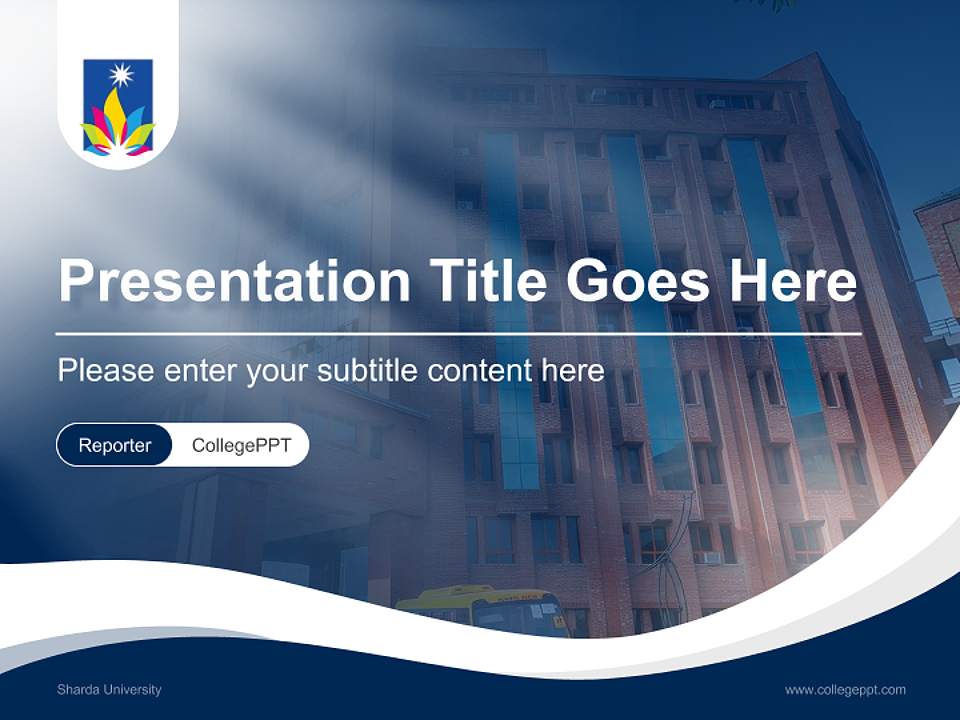 Sharda University Lecture Sharing and Networking Event PPT Template4:3 ratio PPT effect preview image4