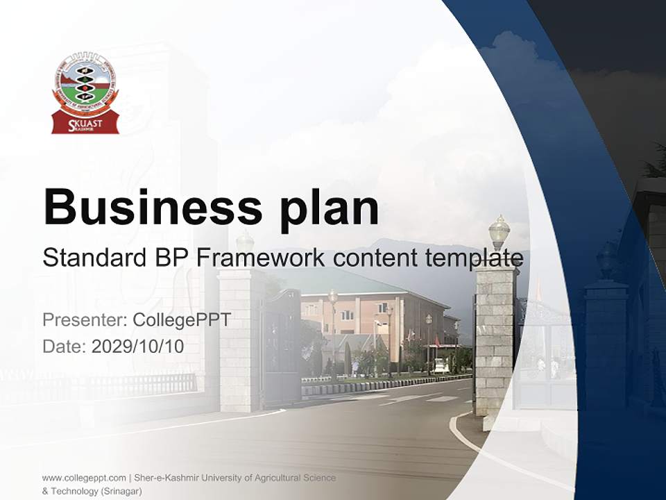 Sher-e-Kashmir University of Agricultural Science & Technology (Srinagar) Competition/Entrepreneurship Contest PPT Template4:3 ratio PPT effect preview image9