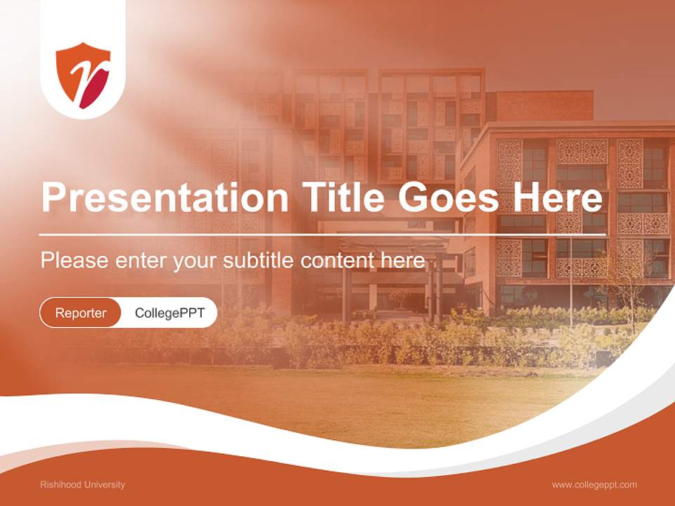 Rishihood University Lecture Sharing and Networking Event PPT Template4:3 ratio PPT effect preview image4