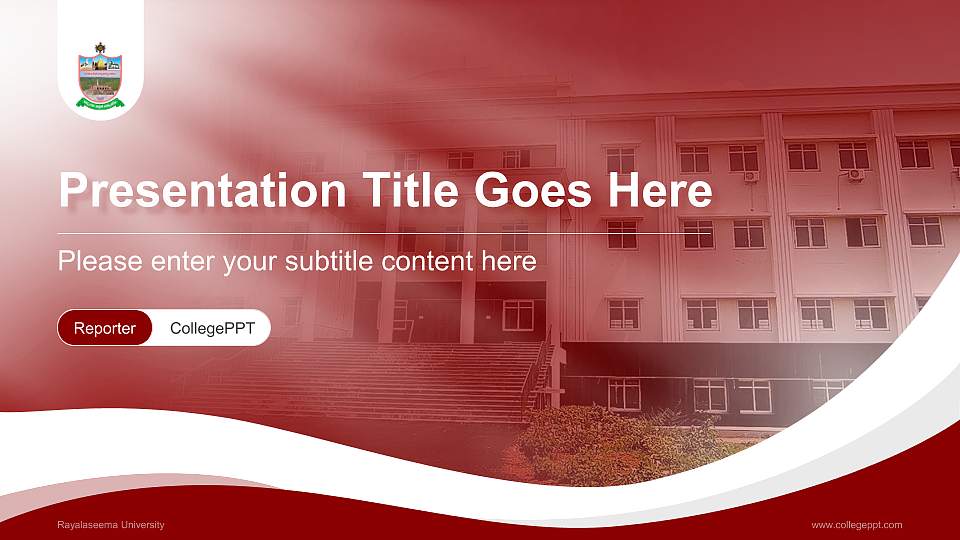 Rayalaseema University Lecture Sharing and Networking Event PPT Template16:9 ratio PPT effect preview image1