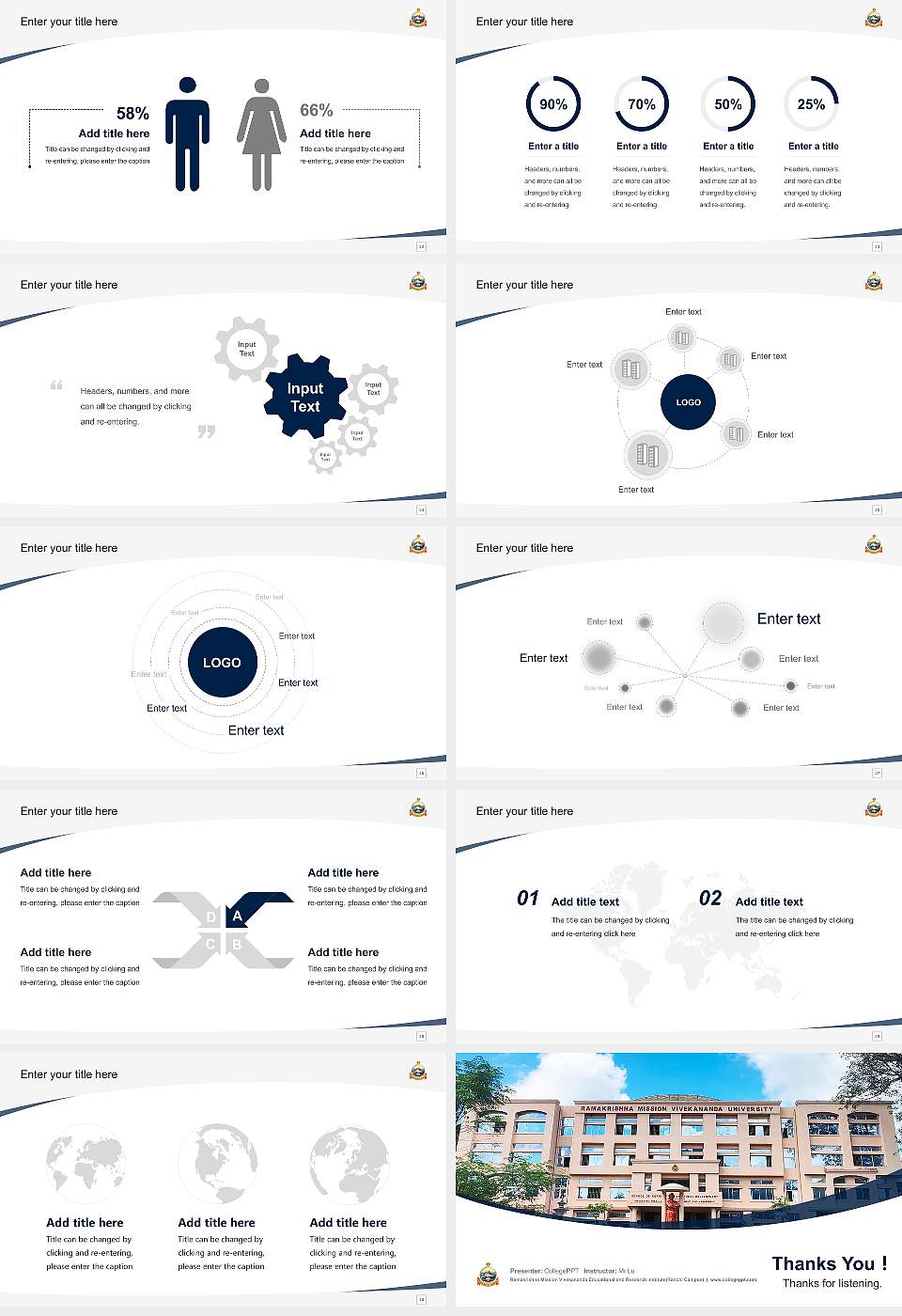 Ramakrishna Mission Vivekananda Educational and Research Institute(Ranchi Campus) Course/Courseware Creation PPT Template16:9 ratio PPT effect preview image4