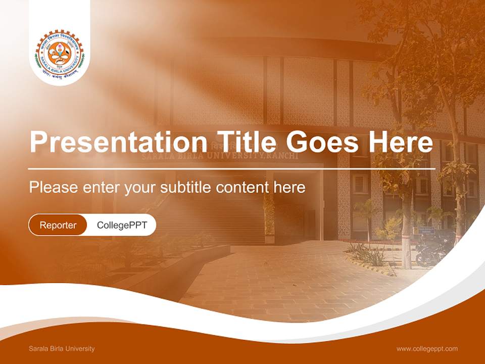 Sarala Birla University Lecture Sharing and Networking Event PPT Template4:3 ratio PPT effect preview image4
