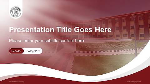 Ravenshaw University Lecture Sharing and Networking Event PPT Template