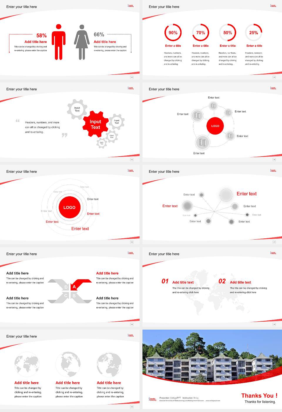 Shoolini University of Biotechnology and Management Sciences Course/Courseware Creation PPT Template16:9 ratio PPT effect preview image4