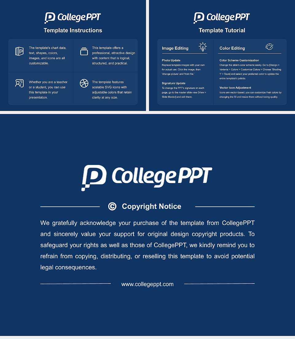Sangai International University Course/Courseware Creation PPT Template4:3 ratio PPT effect preview image5