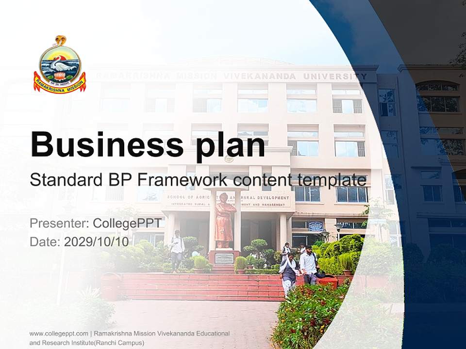 Ramakrishna Mission Vivekananda Educational and Research Institute(Ranchi Campus) Competition/Entrepreneurship Contest PPT Template4:3 ratio PPT effect preview image9