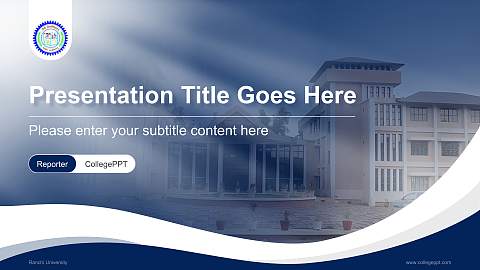 Ranchi University Lecture Sharing and Networking Event PPT Template