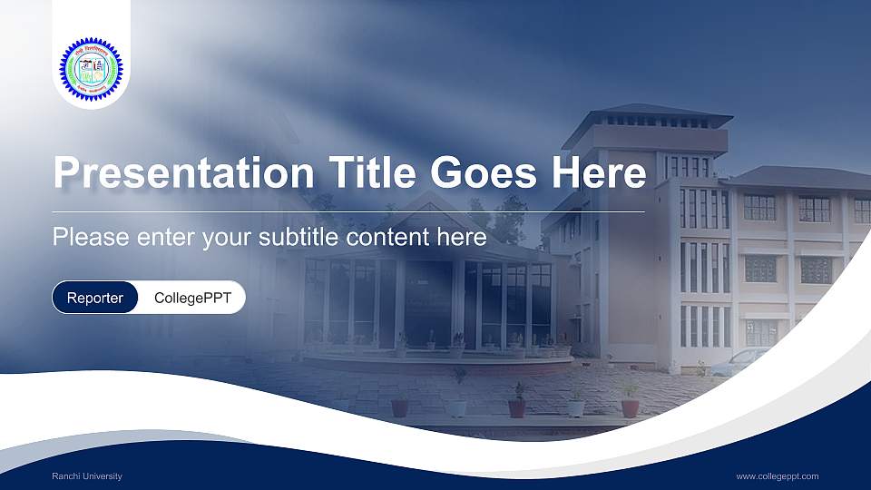 Ranchi University Lecture Sharing and Networking Event PPT Template16:9 ratio PPT effect preview image